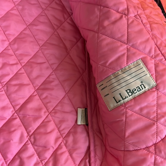 L.L.Bean Pink Corduroy Quilted Button Jacket girls XL 18 - Picture 6 of 6